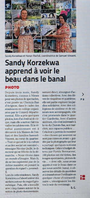 Midi libre parle de Samuel vincent
